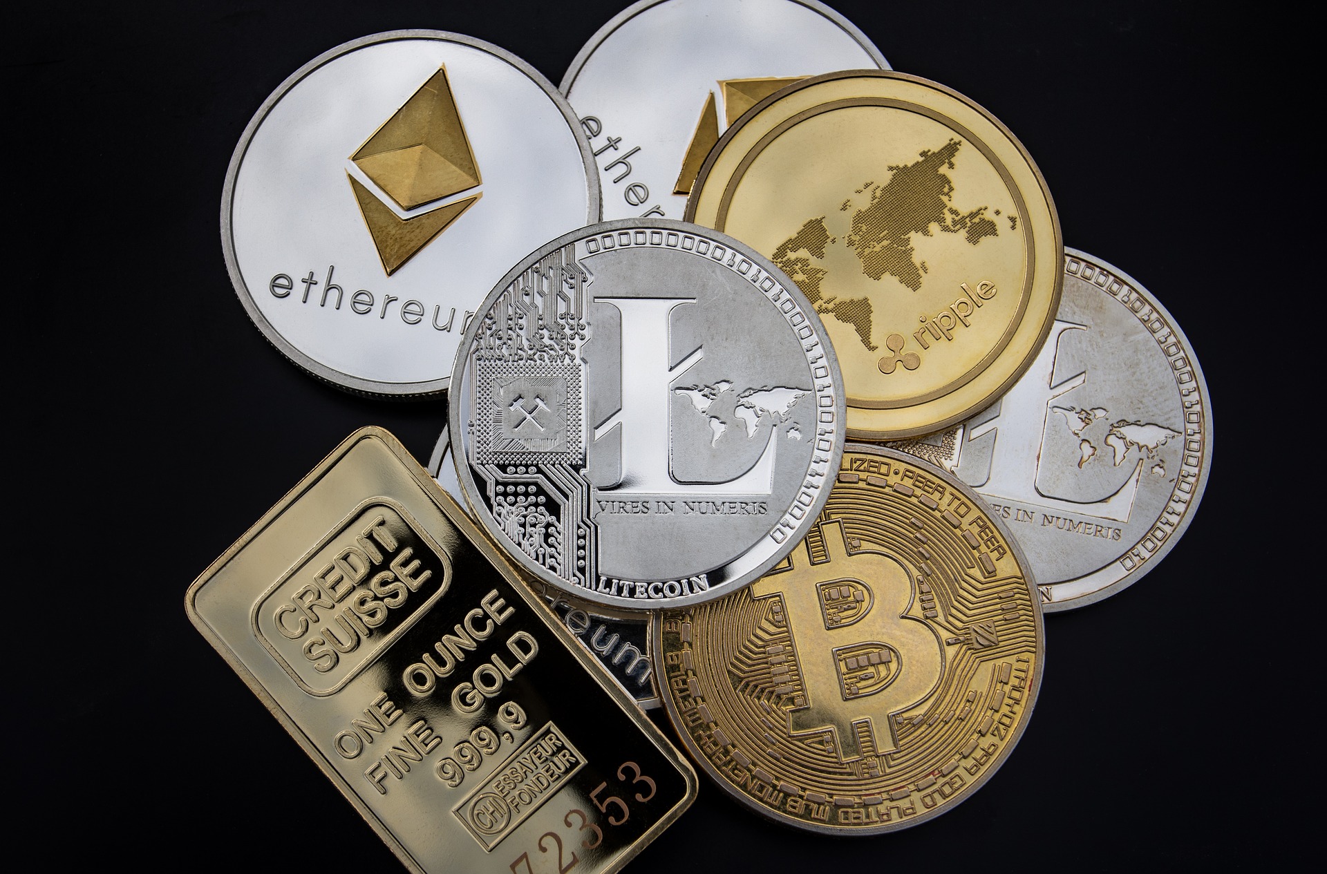 Diferentes criptomonedas disponibles para minería